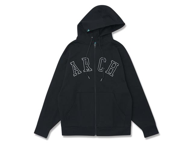 Arch college logo sweat zip parka 