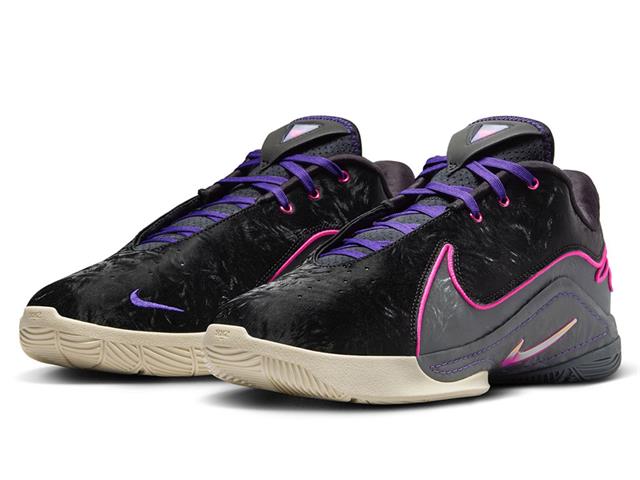 LEBRON XXII EP BLACK/LASER FUCHSIA-DARK GREY(001)